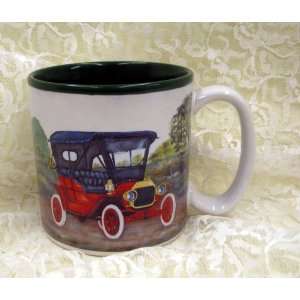   & Burton Enduring Expressions 684000B Antique Car Coffee Mug Red