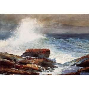  Oil Painting: Incoming Tide: Winslow Homer Hand Painted 