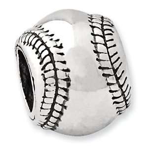  .925 Sterling Silver Baseball Bead Jewelry