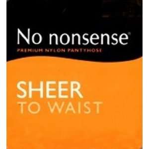  No Nonsense Premium Nylon Pantyhose, Sheer to Waist, Tan 