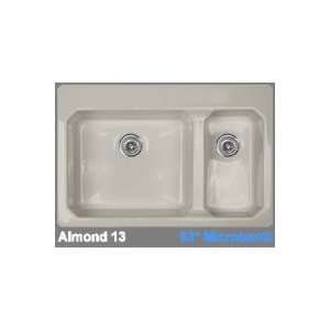   Advantage 3.2 Double Bowl Kitchen Sink with Three Faucet Holes 63 3 63