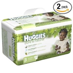   Natural Diapers, Size 3, 66 Count (Pack of 2): Health & Personal Care