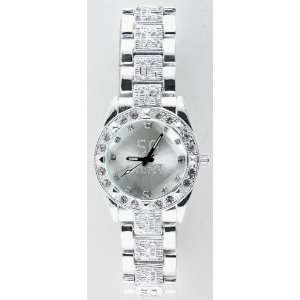  Iced 50 Cent Hip Hop Watch Silver, Silver Tone Everything 