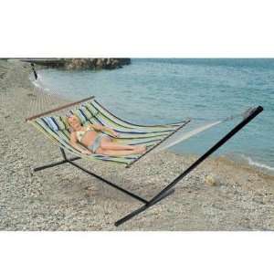   Double Cotton Hammock w/stand by Stansport   30900