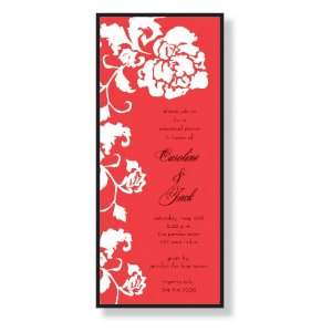  French Peony Red Party Invitations