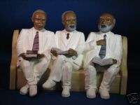 DEACONS BOARD IN WHITE CHURCH FIGURINE  