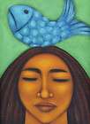 Mexican Inspired Figurative Paintings, Spiritual Folk Art items in 