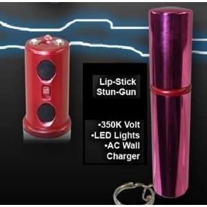  350,000 Volt Lipstick Stun Gun Hot Pink /Stun Guns Cannot 