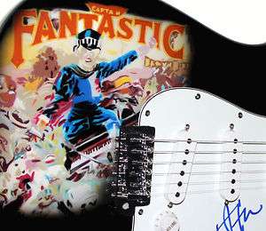 Elton John Captain Fantastic Autograph Signed Guitar Proof PSA DNA 
