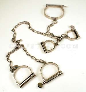 KUB Collar+Handcuffs+Leg Iron Combination Restraint  S  