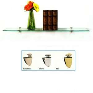   Glass Shelf 8 x 18 (Chrome) (.375H x 18W x 8D)