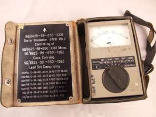   BM8 MK2 MILITARY ISSUED INSULATION TESTER USED RAF SEALAND (1)  
