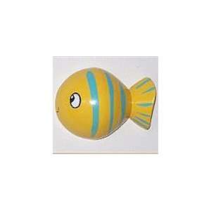  Tropical Yellow Fish 3D Wood Wall Decor: Home & Kitchen