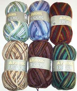 Patons DECOR Yarn Variegated Colors  