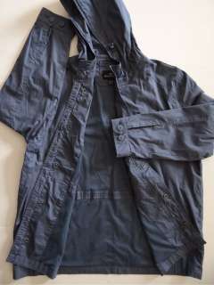 Dockers new blue windbreaker hooded rain jacket mens 2XL XXL  