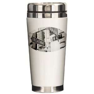   Square   New york Ceramic Travel Mug by CafePress: Everything Else