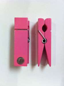 Large Clothespin Pink or Blue  