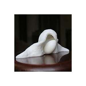  NOVICA Marble resin statuette, Bird