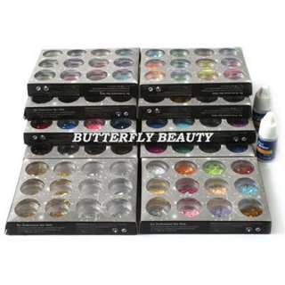 10 Different Shaped Nail Art Decoration+2 Nail Glue ZK  