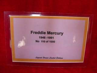 FREDDIE MERCURY QUEEN LIMITED EDITION BRONZE BUST RARE ONLY 1000 MADE 