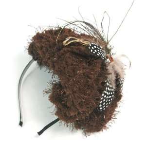  (Brown) Knit hat headband (4081 3): Beauty