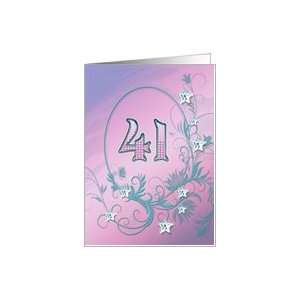  41st Birthday party Invitation card Card Toys & Games