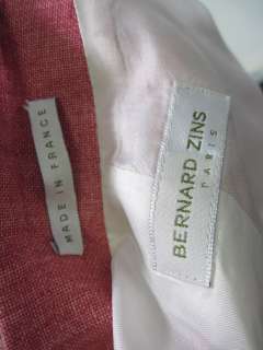 BERNARD ZINS PARIS Pink Fringe Blazer Jacket Sz 4  