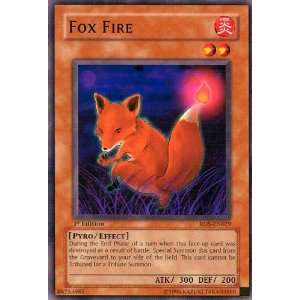  Yugioh RDS EN029 Fox Fire Common: Toys & Games