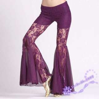 NEW】belly dance sexy lace flare pants 9clrs mermaid  