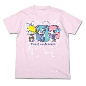 Hatsune Miku 006 4AM T shirt Pack   Light Pink XL: Toys 
