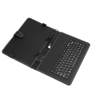   Case Smart Cover Stand Bag USB Keyboard Stylus Pen For 10.1 Tablet PC