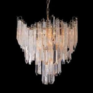  Triarch International Chandelier Hammered Optic HOS57 CH 