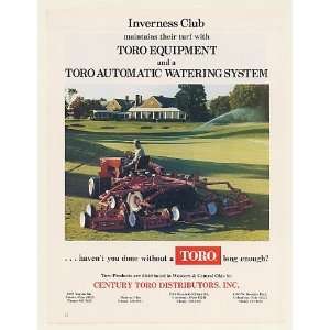   Club Toro Turf Mower Watering System Print Ad (52822)