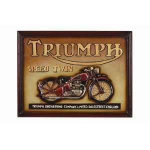  Triumph Speed Twin Sign: Home & Kitchen