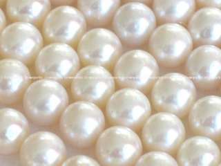 wholesale AA+ 7.5 8mm white round freshwater pearl bead  