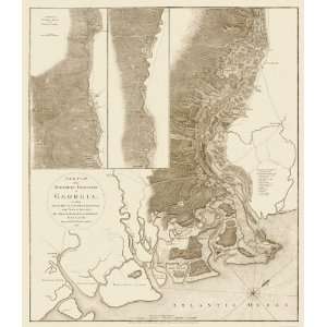   OF THE NORTHERN FRONTIERS OF GEORGIA BY ARCHIBALD CAMPBELL 1780 MAP