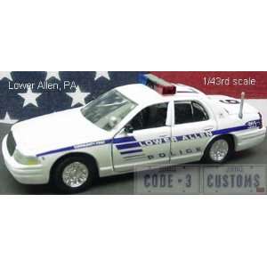  CODE 3 LOWER ALLEN, PA POLICE DECALS   1/43 ONLY: Home 