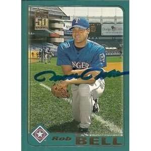 Rob Bell Signed Texas Rangers 2001 Topps Traded Card