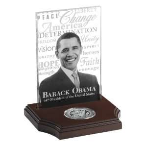  Barack Obama Crystal Commemorative