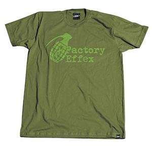  Factory Effex FX Times Up T Shirt   X Large/Olive Green 