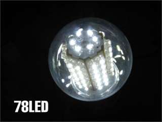   5W 78LED Screw Lamp Light Bulb Spotlight + Cover globe Lamp E27 White