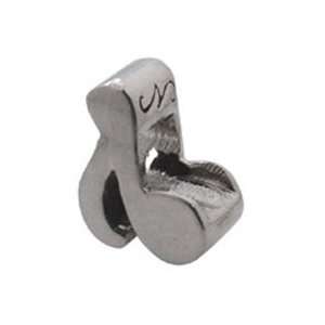  Zable sterling Silver Music Note Bead: Jewelry
