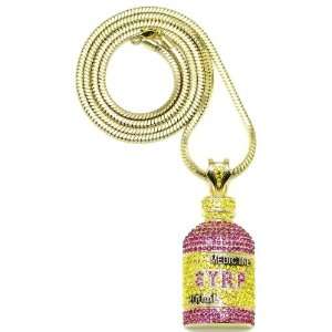  Syrp Lil Wayne Iced Out Pendant Necklace Gold 2 Snake 