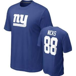   88 Blue Nike New York Giants Name & Number T Shirt