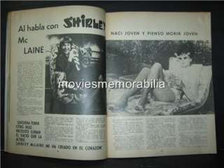 JAYNE MANSFIELD ARTICLE CINELANDIA MEX MAGAZINE 1968  