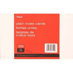    Mead Plain Index Cards, 5 X 8 Inches (63010): Office Products