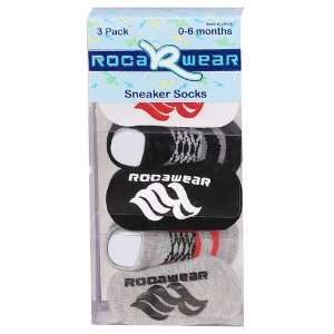  Roca R Wear 3 Pack 0 6 Mo Sneaker Baby Boy Socks: Baby