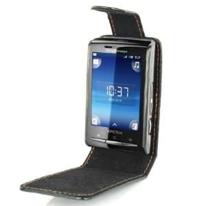   Leather Flip Case Cover for Sony Ericsson X10 Xperia Mini Electronics