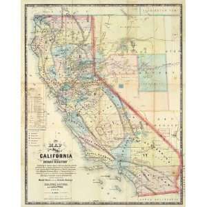   State of California and Nevada Territory, 1863 Arts, Crafts & Sewing