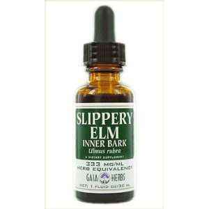  Slippery Elm Inner Bark Liquid Extracts 8 oz   Gaia Herbs 